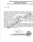 Constancia del vice ministerio de transporte